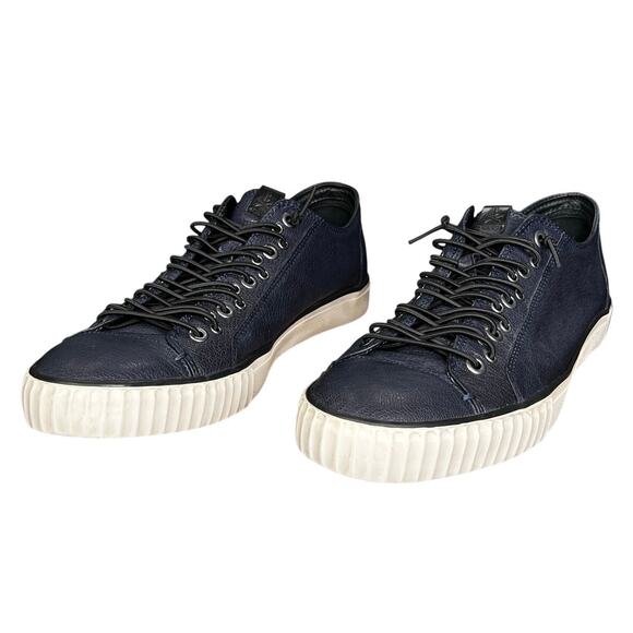 John Varvatos Bootleg Men’s Low Top Blue leather Sneakers Size US 12 main image 8